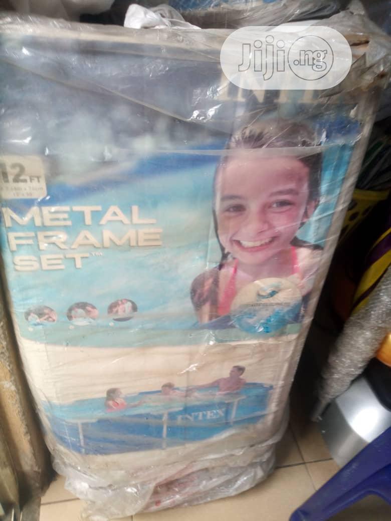 Original New 12ft Metal Frame Swimming Pool Above Ground.