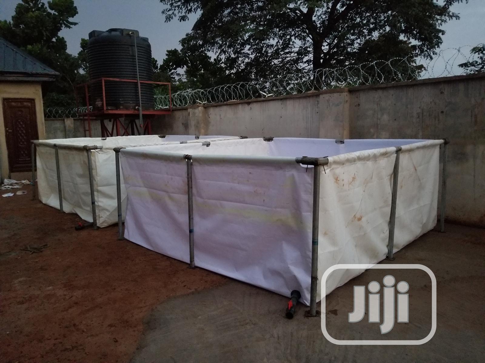 Tarpaulin Fish Pond With 10 Years Gauranty.
