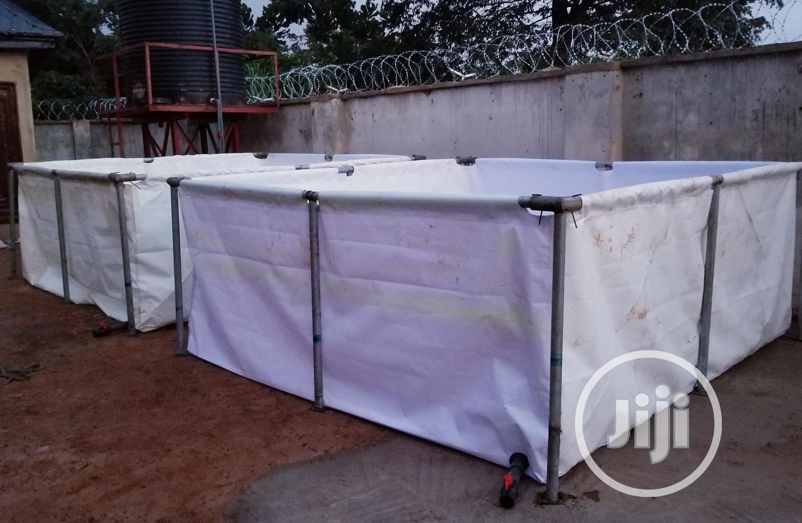 Tarpaulin Fish Pond With 10 Years Gauranty.