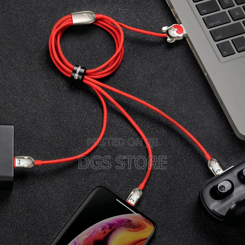 Baseus 3in1 Usb Cable Three Little Mouse