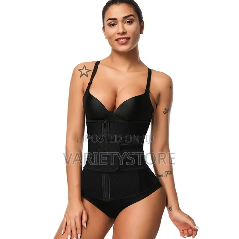 High Compression Zipper Latex Waist Trainer Belt