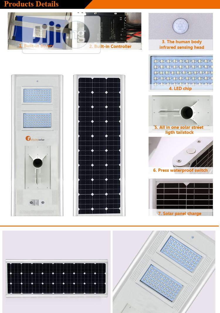 Stand Alone 100w Integrated Solar Project Light With Battery Back Up