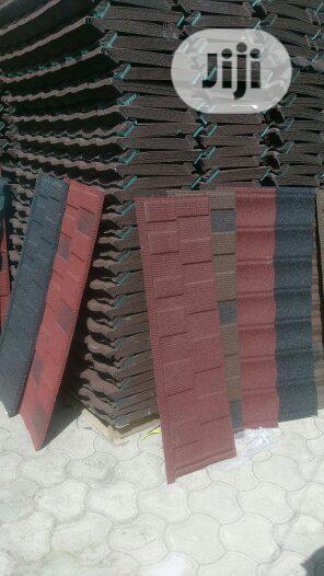 Black Bond Stone Coated Roofing Sheet.