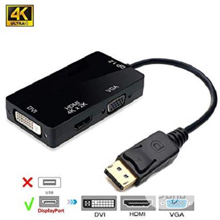 Displayport to VGA/HDMI/DVI Adapter