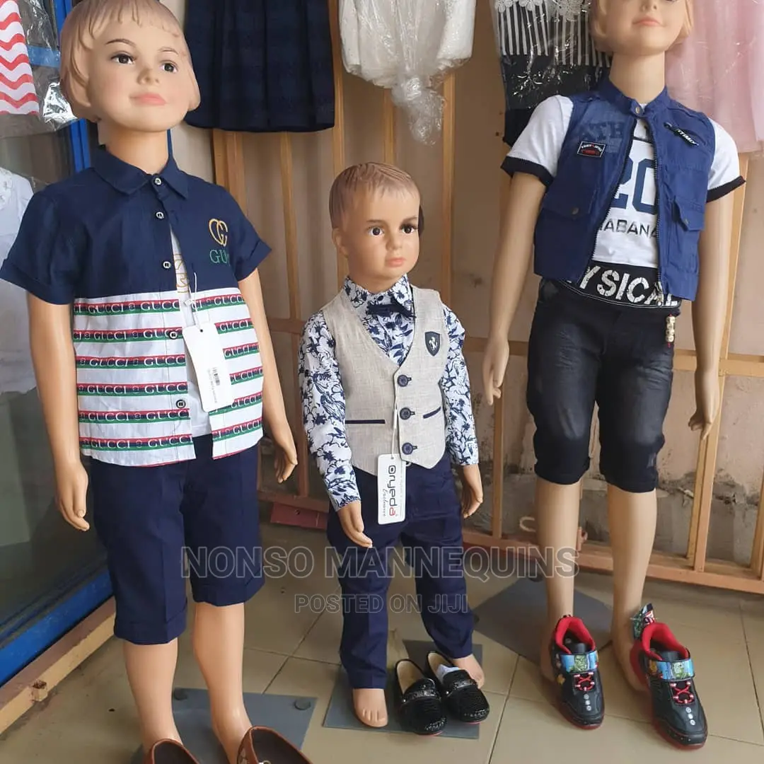 Brown Kids Male Female Fashion Display Model Mannequinss