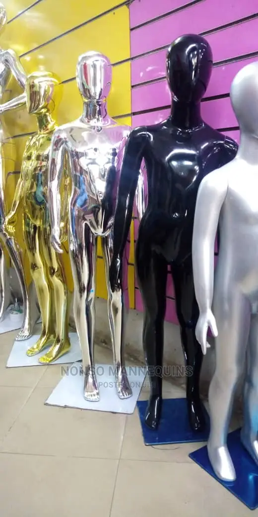 Chrome, Black, Ashes Colour Unisex Children Mannequins