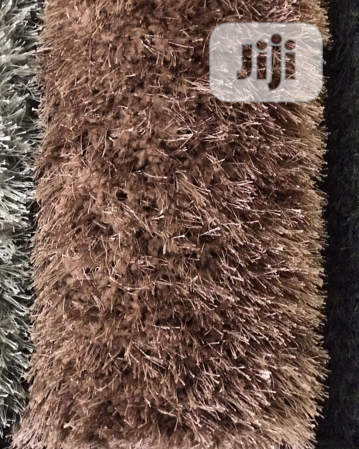 Plain Peach Fluffy Cente Rugs