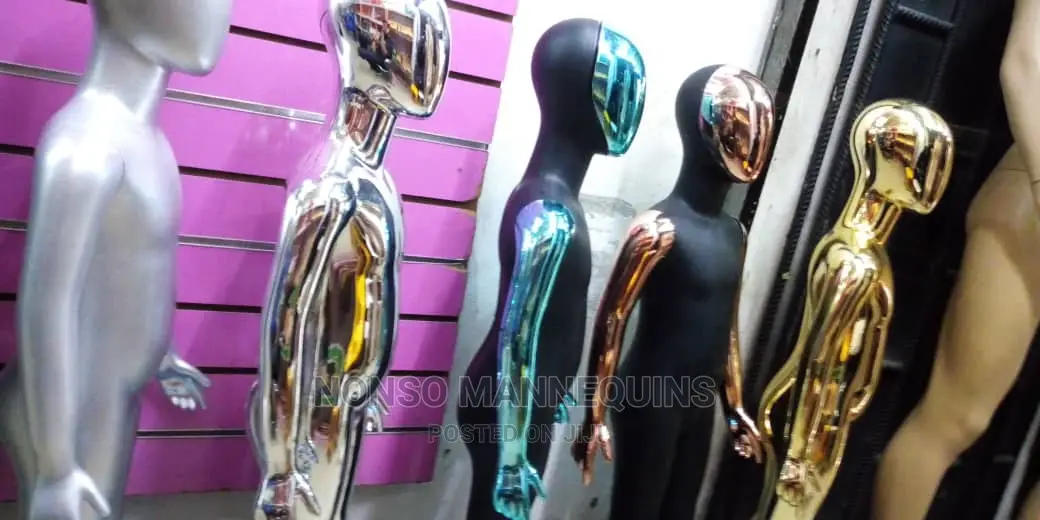 Chrome Unisex Kids Display Mannequins
