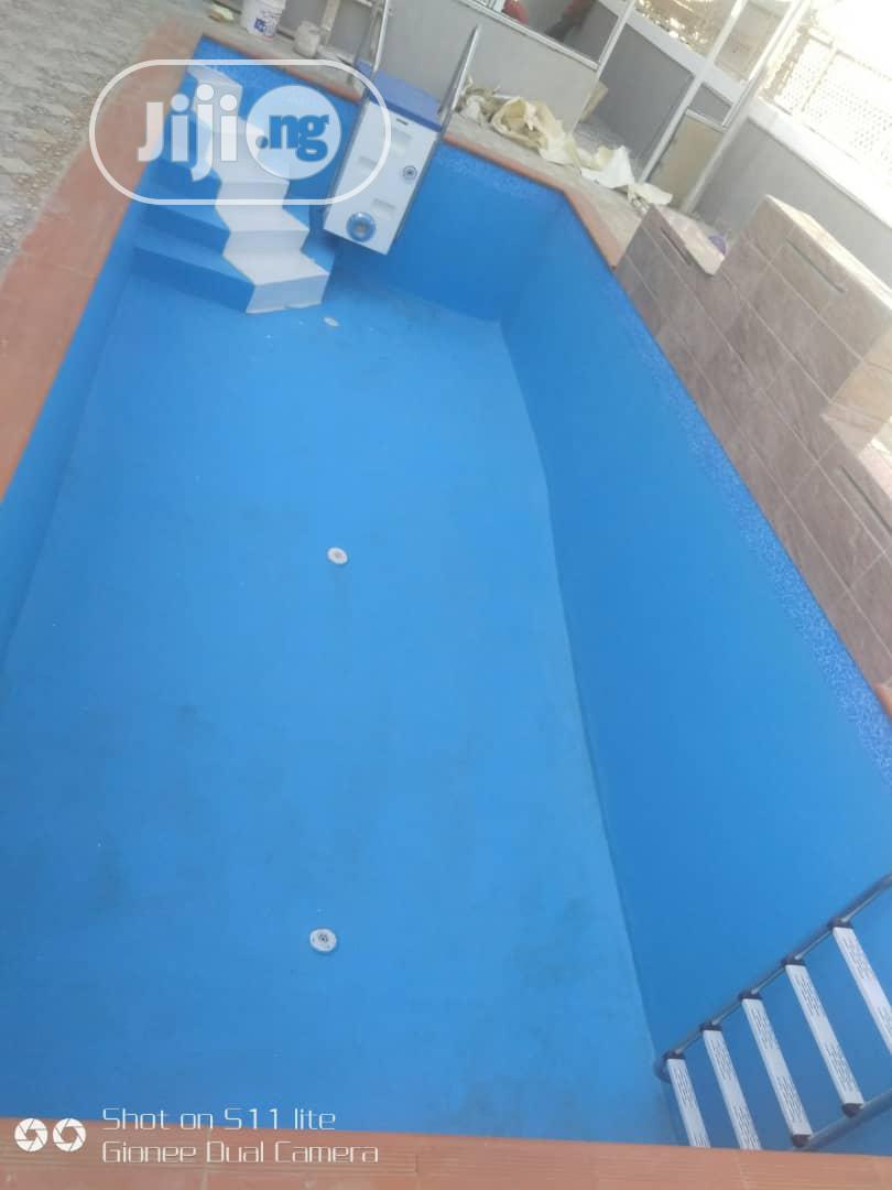 Swimming Pool With A Massaging Effect For Hydro Therapy