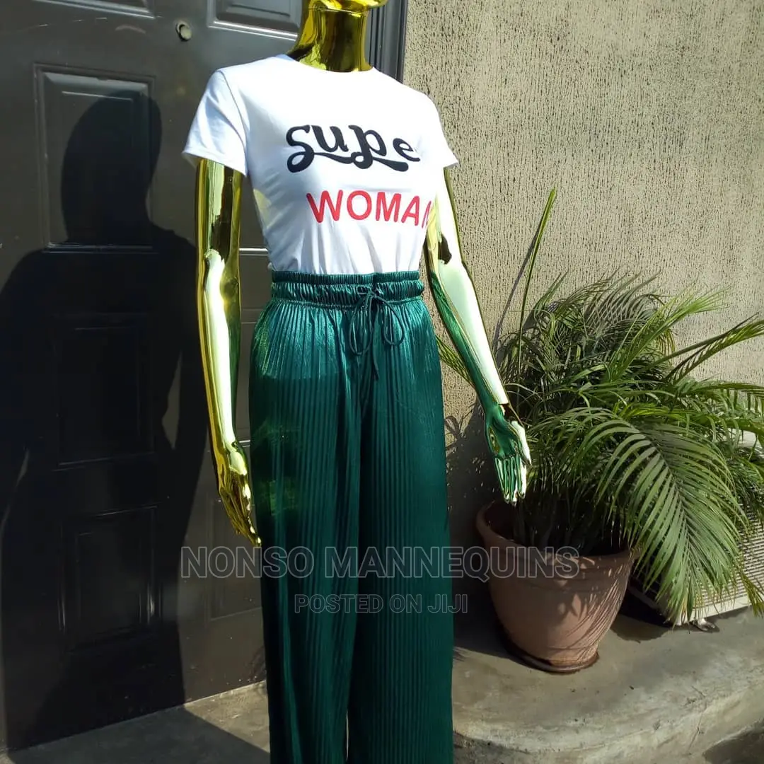 Female Gold Chrome Mannequin 2