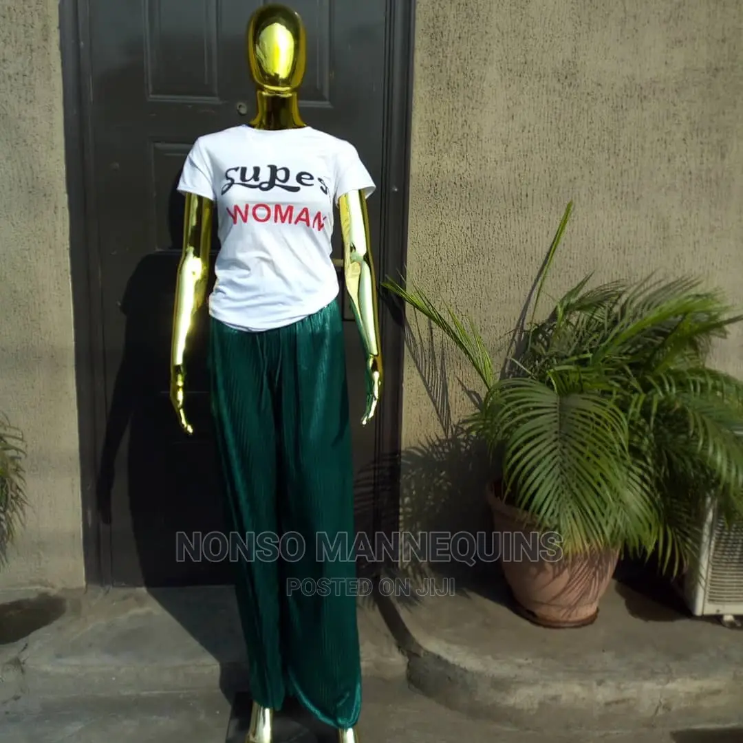 Female Gold Chrome Mannequin 2