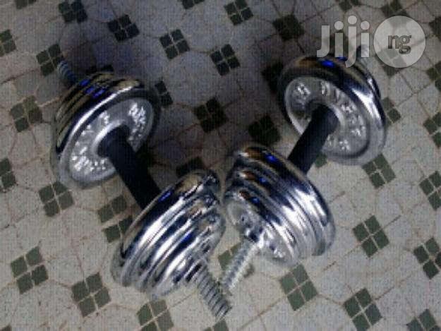 10kg Chrome Detachable Dumbbells (Port Harcourt)