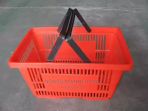 Supermarket Shopping Basket With Double Handle