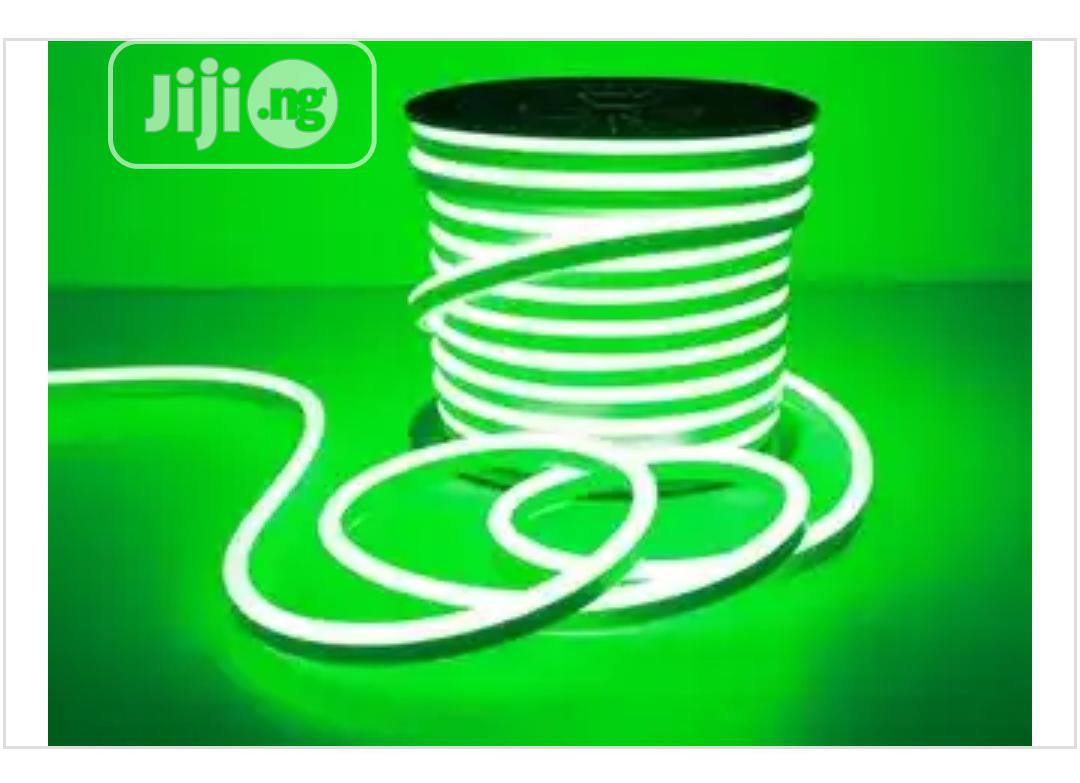 Green LED Neon Tube Light For Bedroom / Garden Decoration 120V Input