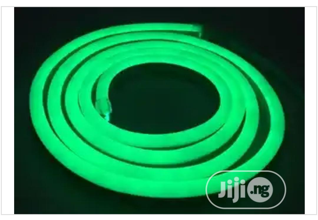 Green LED Neon Tube Light For Bedroom / Garden Decoration 120V Input