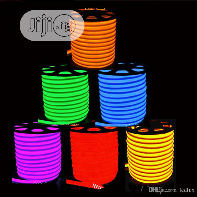 Green LED Neon Tube Light For Bedroom / Garden Decoration 120V Input