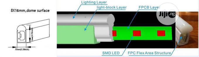 Green LED Neon Tube Light For Bedroom / Garden Decoration 120V Input