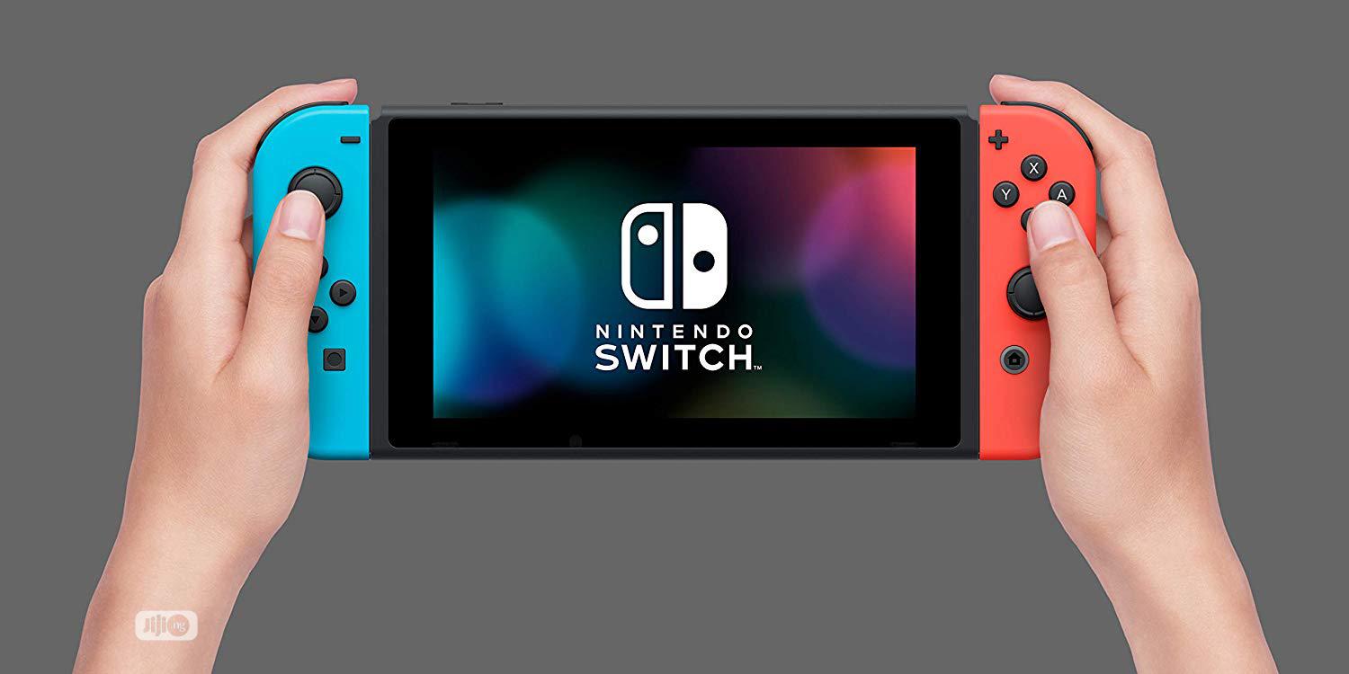 Nintendo Switch With Neon Blue & Neon Red Joy-con
