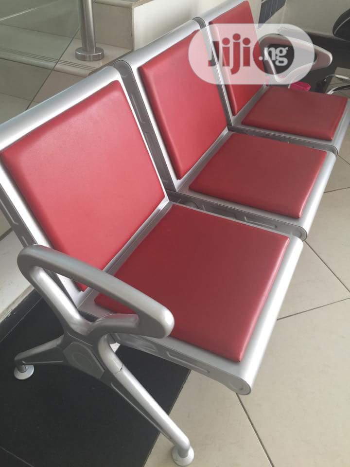 Leather Padded Airport Chair