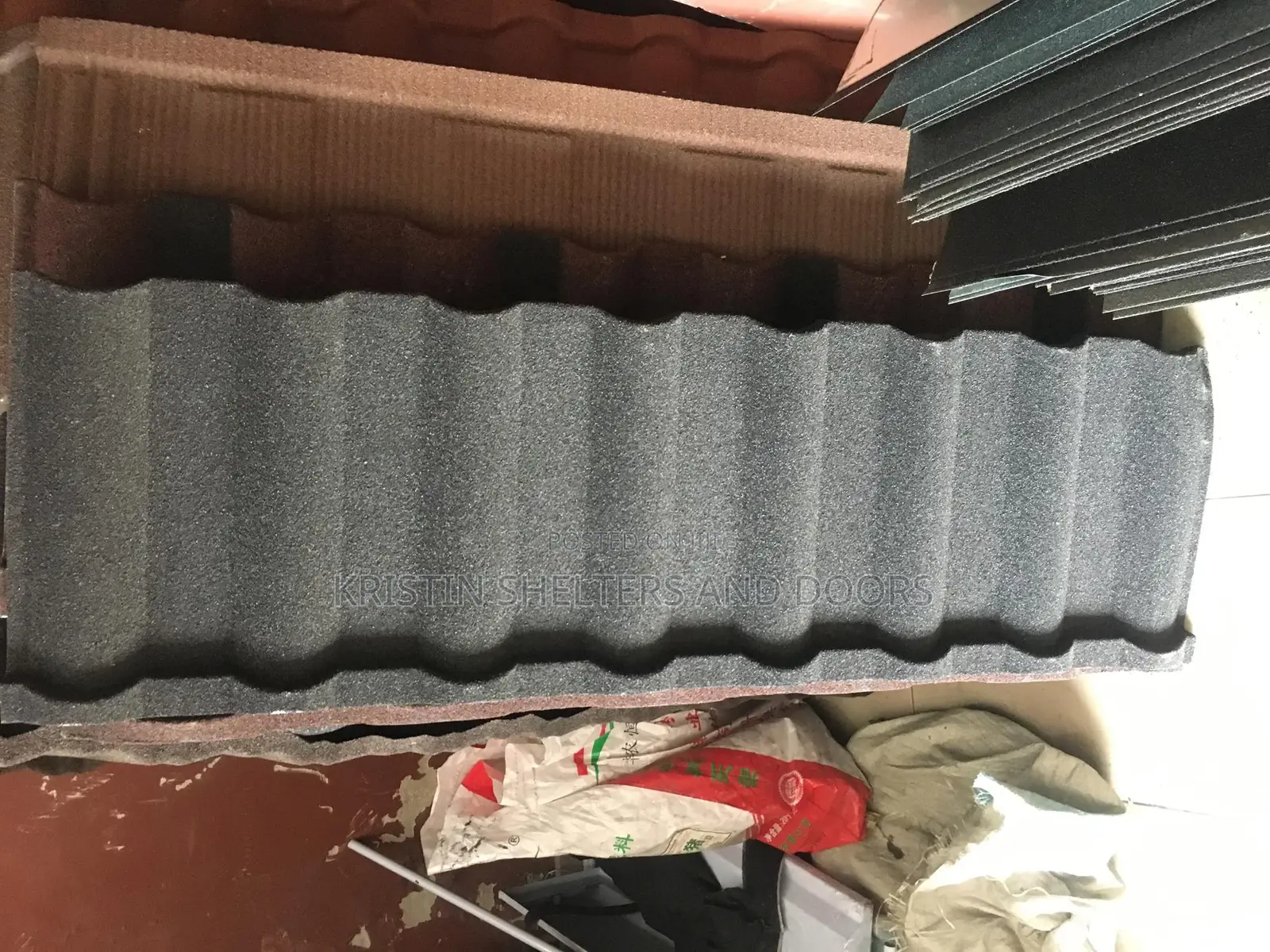 Pure Black Kristin Milano Roofing Sheet