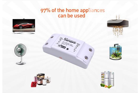 Sonoff Basic 10a 2200w Wifi Wireless Smart Switch Remote Co
