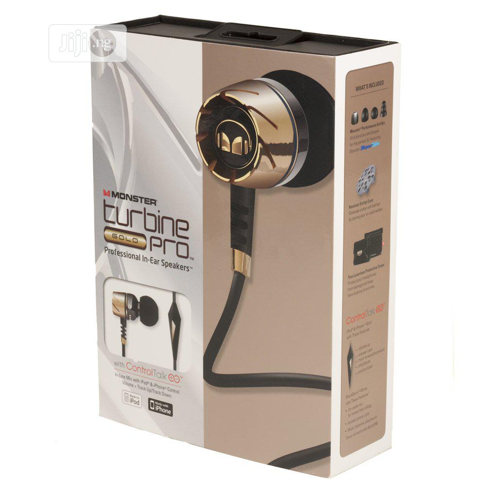 Monster Turbine Pro Gold In Ear Headphones W/Ctalk