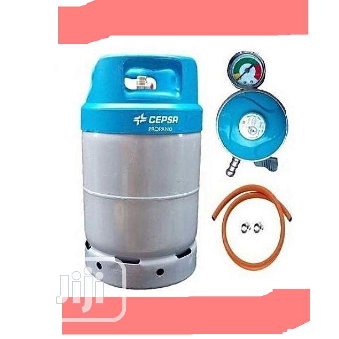 12.5kg Gas Cylinder With Metered Regulator, Hose & Clips