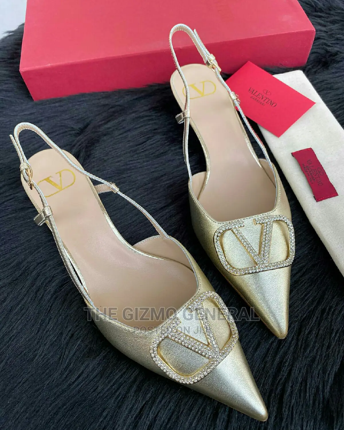 Valentino Garavani Vlogo Calfskin Slingback Pump 40 Mm