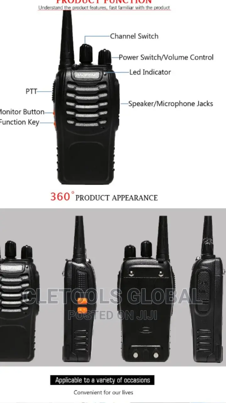 BAOFENG Single Handheld Walkie Talkie.
