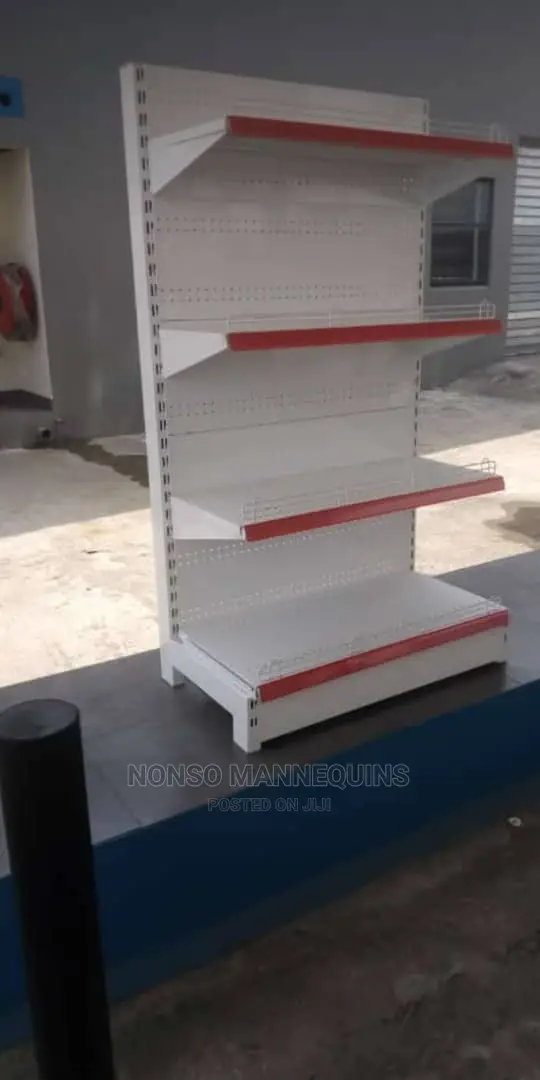 Single Sided Supermarket Gondola Shelving Shelves
