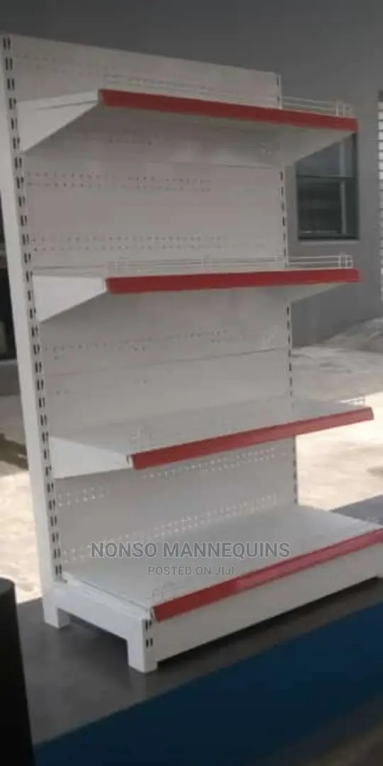 Single Sided Supermarket Gondola Shelving Shelves