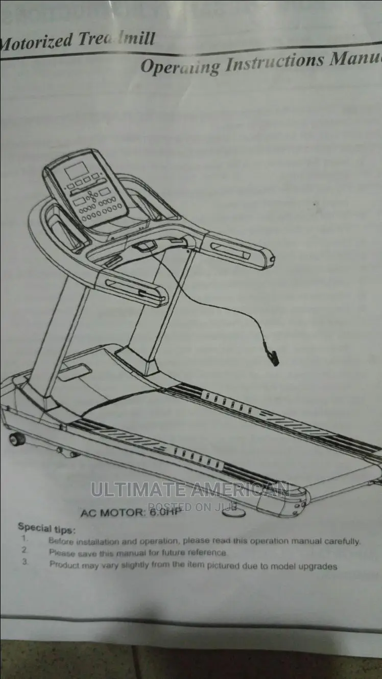 New American Fitness Heavy Duty 6HP Treadmill Imported Original