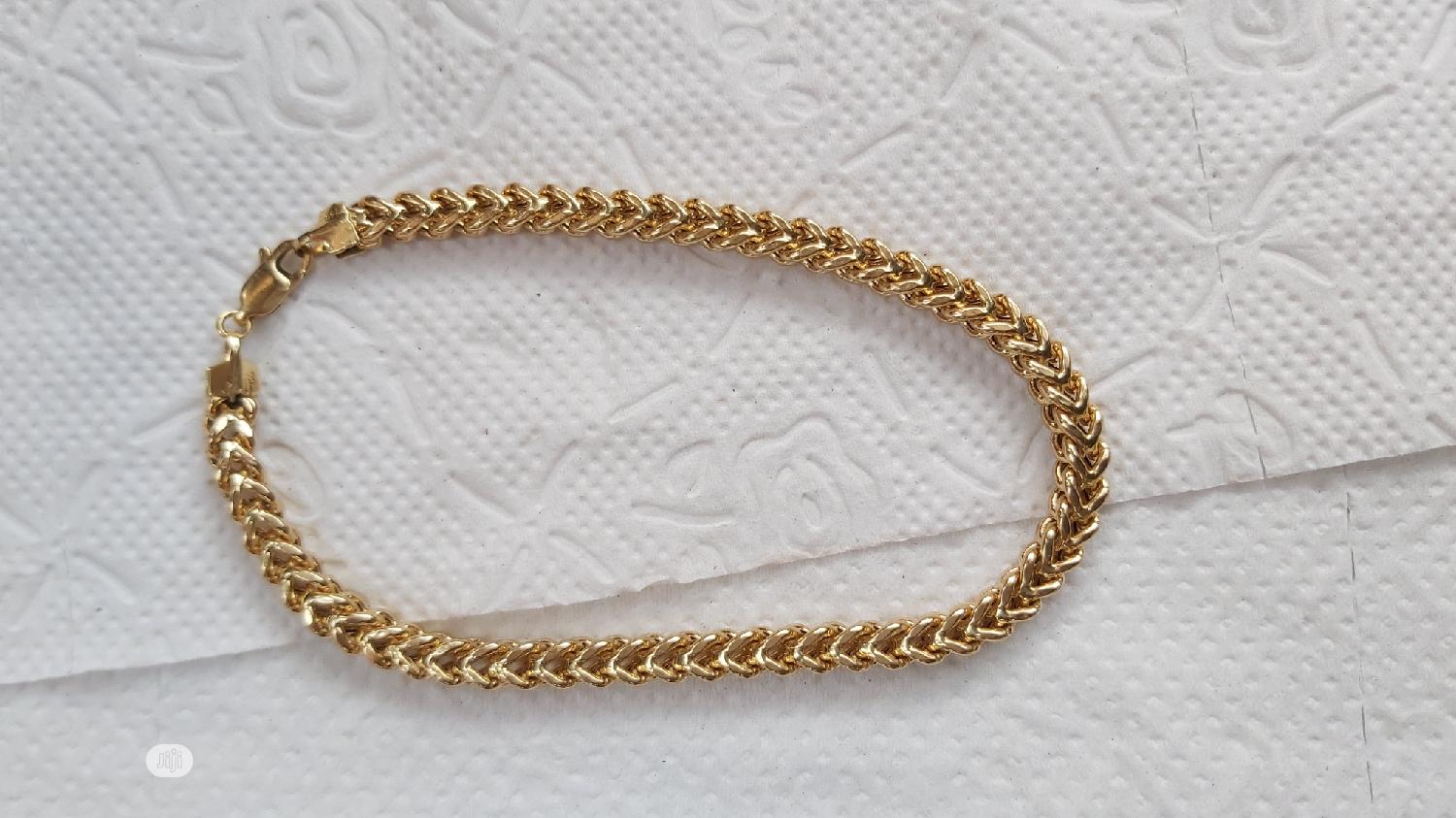 Pure 18karat Solid Gold Bracelet New Franco