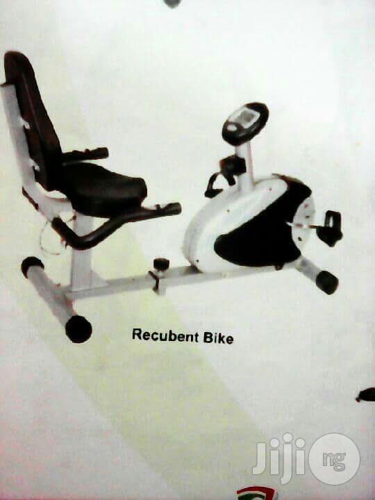 Black White Recumbent Bike