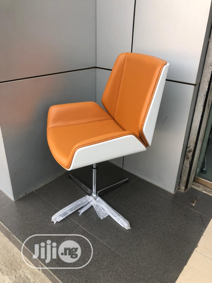 Light Brown Adjustable Office Visitors Chair