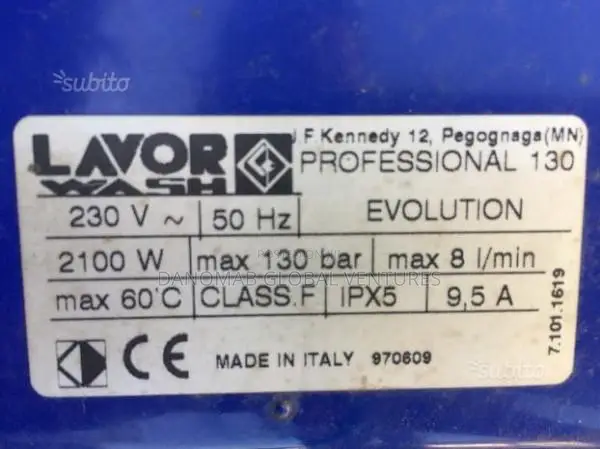 Lavorwash: Professional Evolution 130 Car Wash Machine