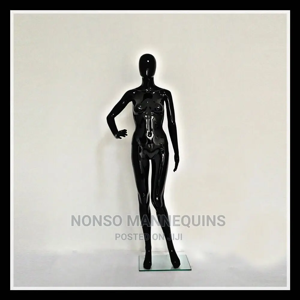 Glossy Black Fibre Re-Enforced Plastic Female Mannequins