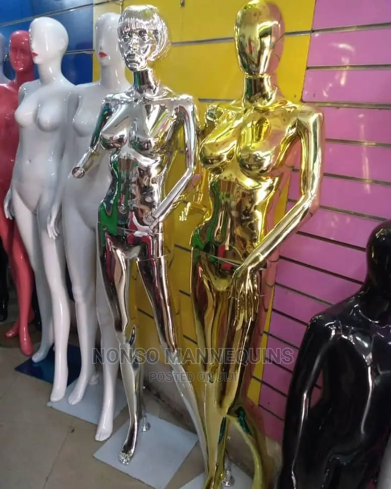Honey Comb Gold Chrome Female Display Mannequins