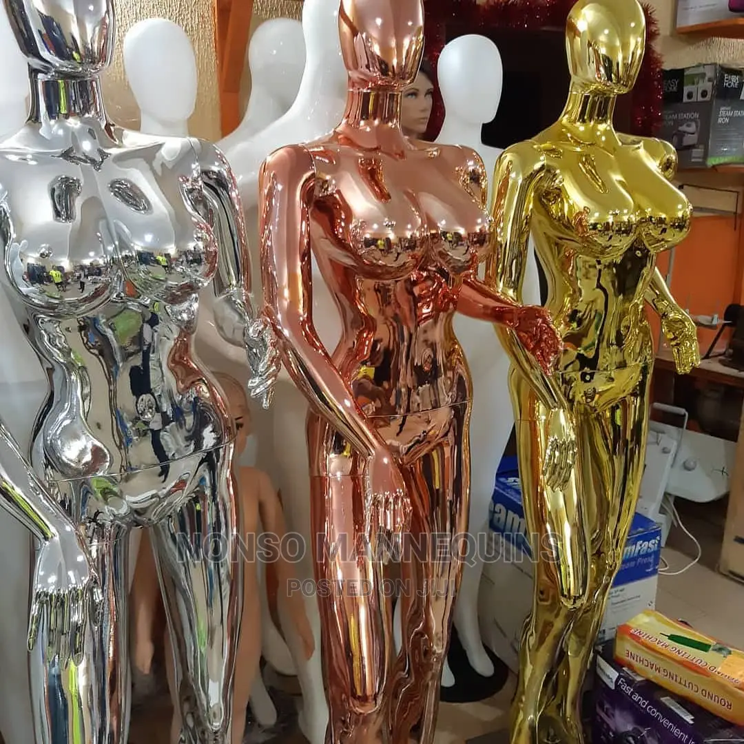 Honey Comb Gold Chrome Female Display Mannequins