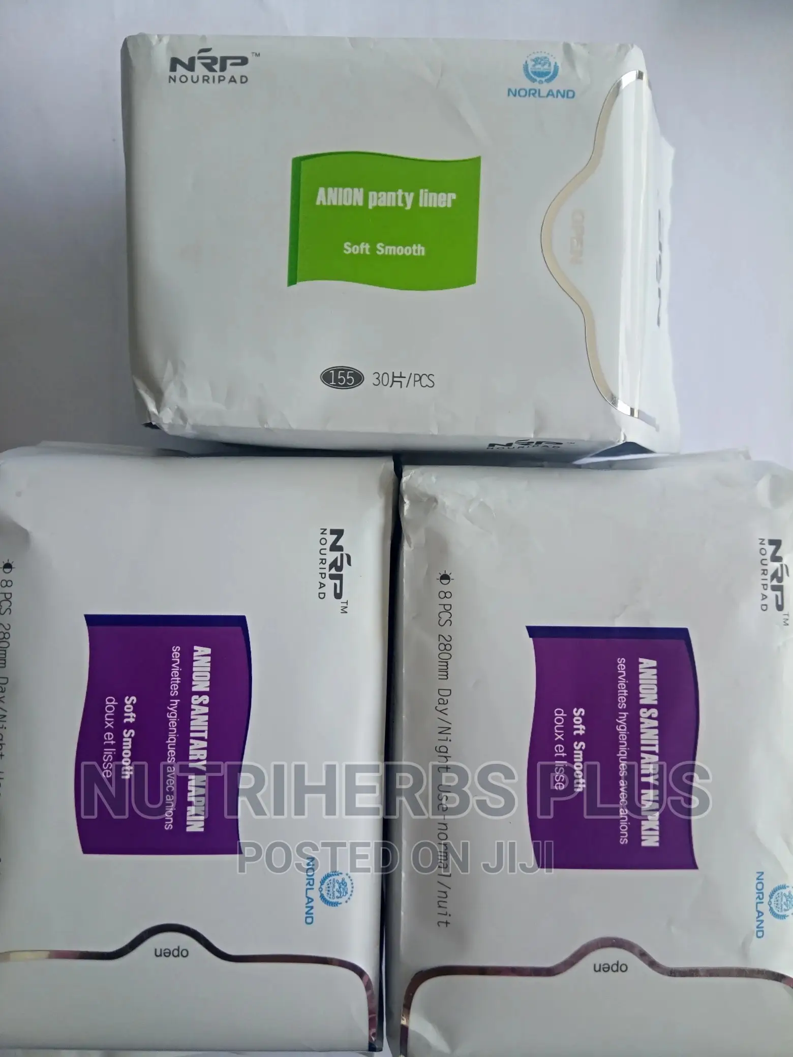 Norland 3-in-1 Pad, Pantyliner for Menstrual Cramp,Discharge