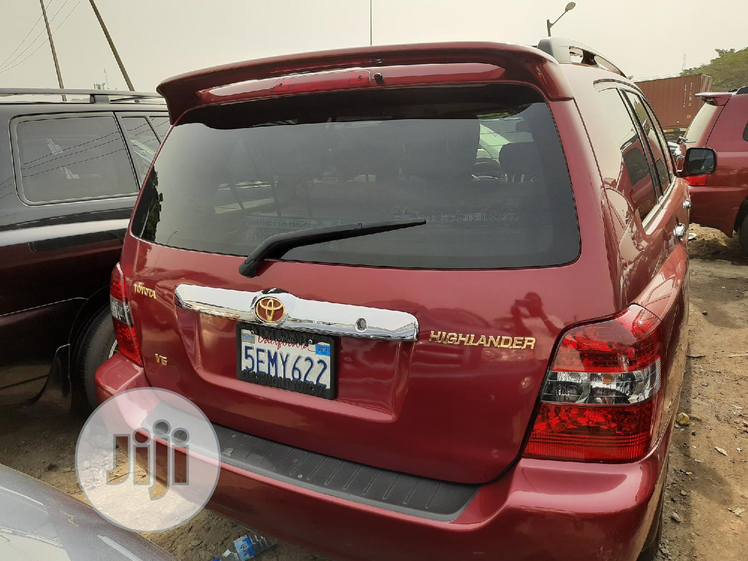 Toyota Highlander Limited V6 4x4 2007 Red