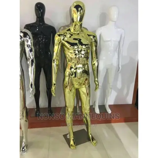 Gold Male Mannequin Chrome