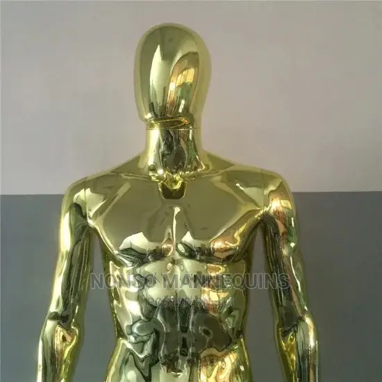 Gold Male Mannequin Chrome