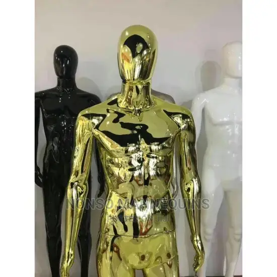Gold Male Mannequin Chrome