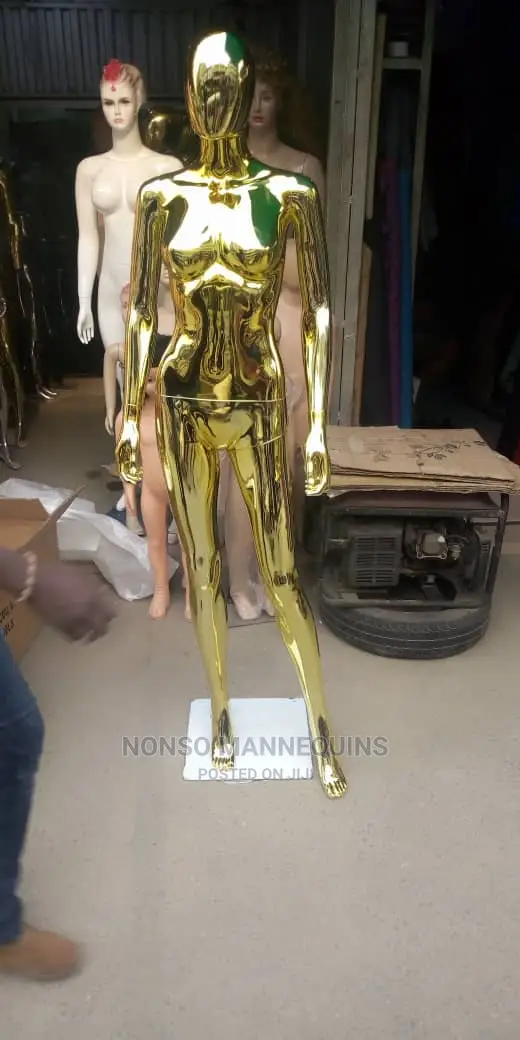 Gold Chrome Mannequins Model