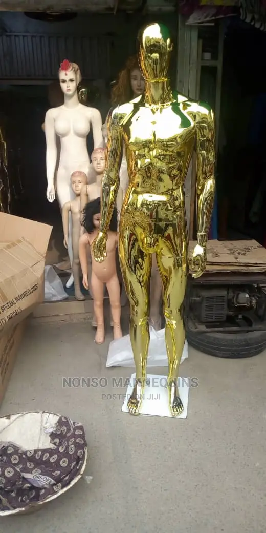 Gold Chrome Mannequins Model