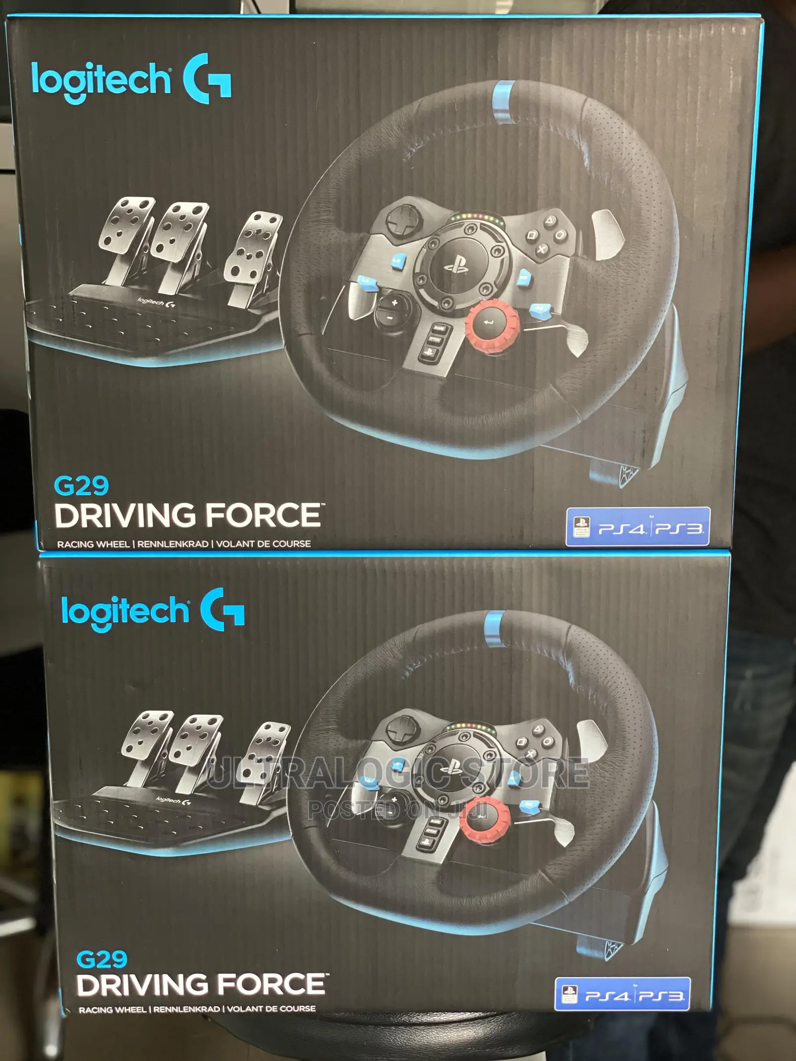 New Logitech G29 Driving Force Racing Wheel Ps5 Ps4 Ps3 Pc