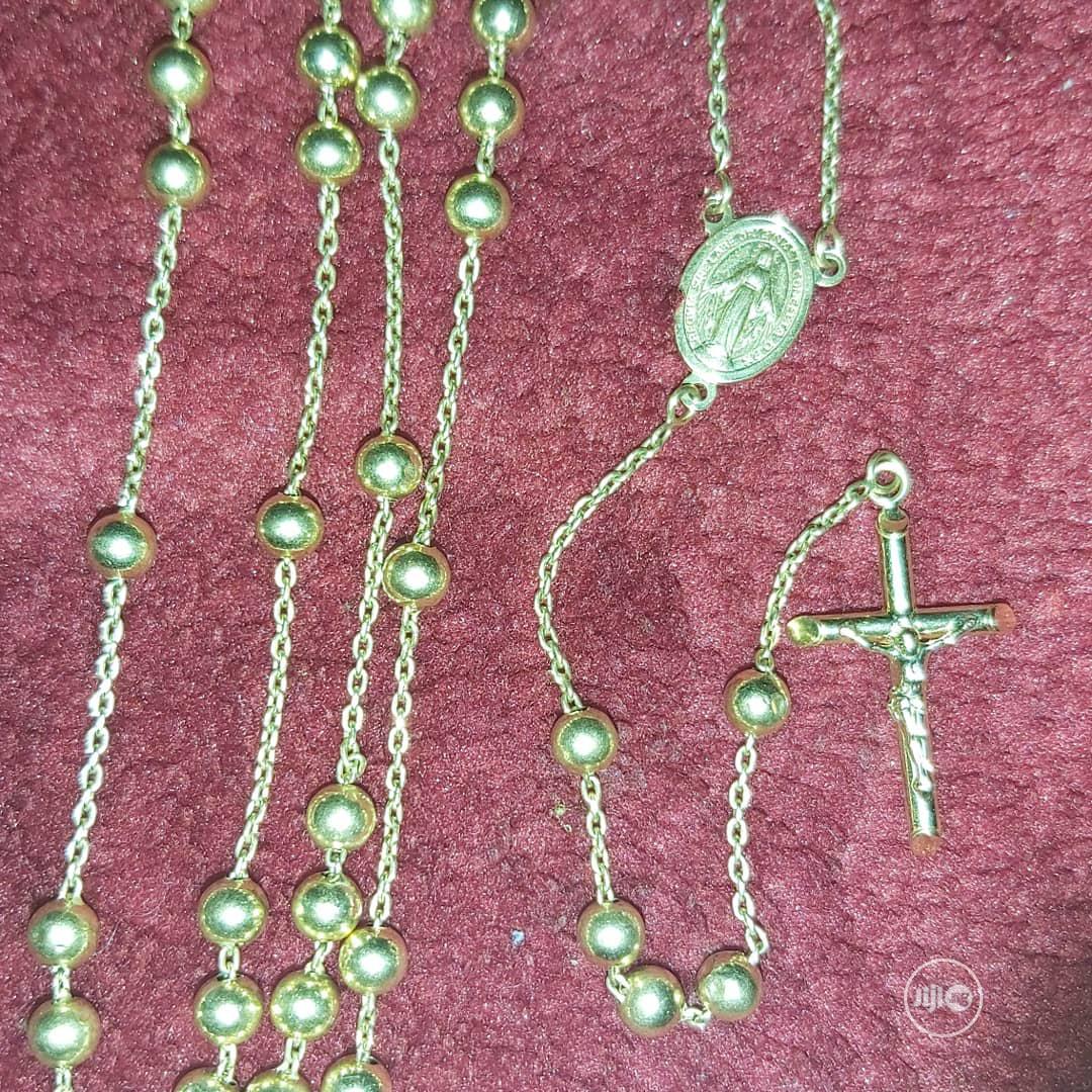 Italy 750 Tested 18karat Solid Gold Rosary Design