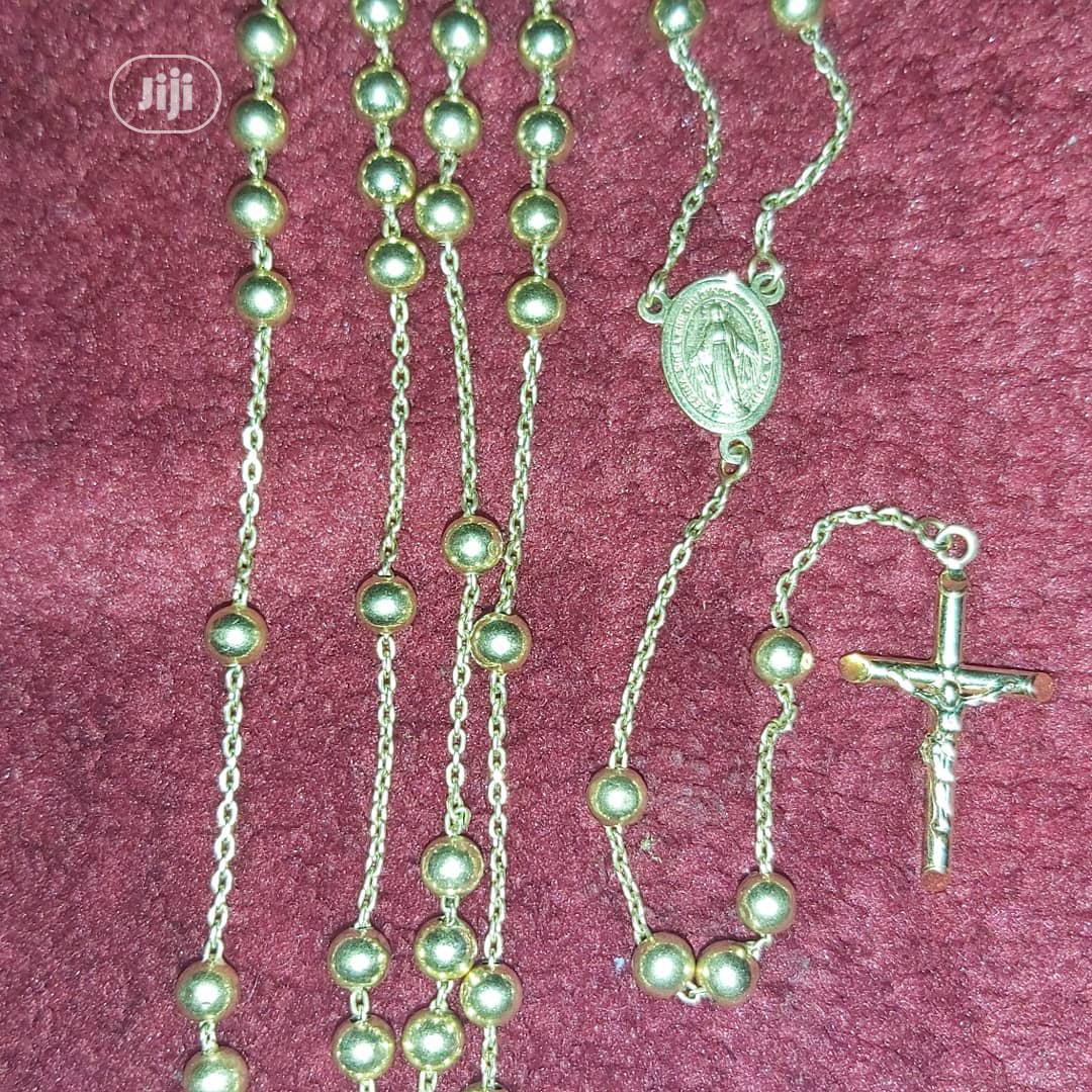 Italy 750 Tested 18karat Solid Gold Rosary Design