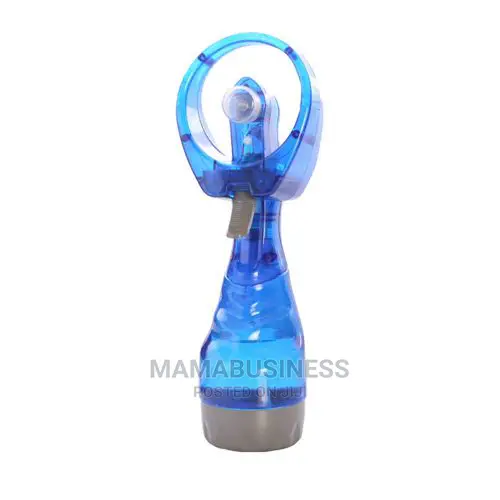 Handheld Water Cooling Mist Spray Fan - Blue